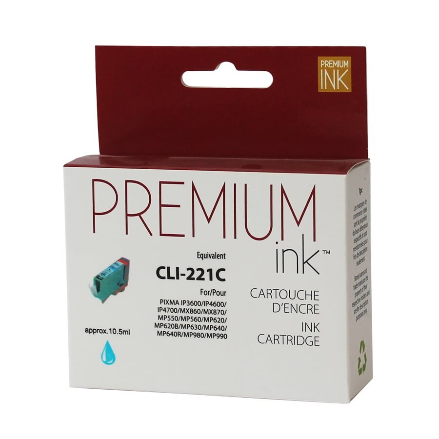 Canon CLI-221 Alternative Cyan Premium Ink